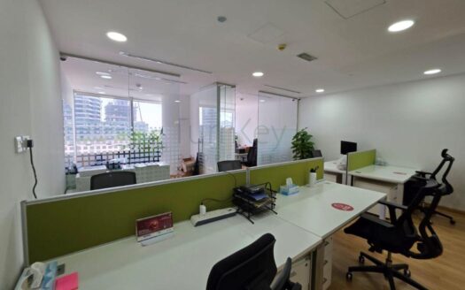 Fully furnished office for rent with 1 parking